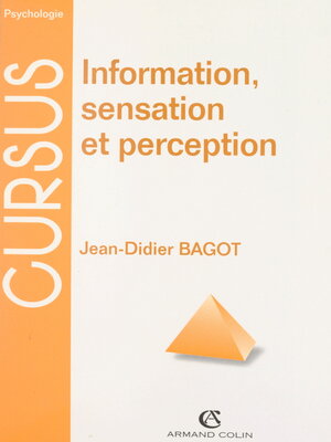 cover image of Information, sensation et perception